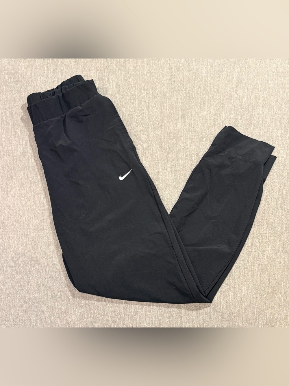 Nike Black Joggers with White Swoosh